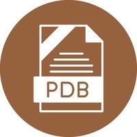 PDB Icon Design vector