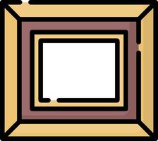 A square frame with a white background vector