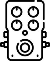 A black and white image of a speaker vector