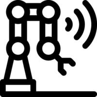 A robot with a microphone and a speaker vector