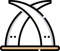 A pair of scissors with a white background vector