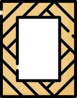 A square frame with a white background vector