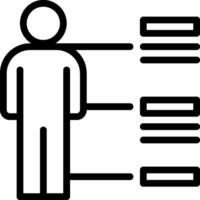 A person with a line of text on it vector