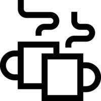 Coffee icon with steam coming out of it vector