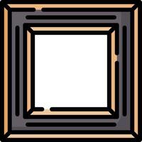 An empty frame with a black border vector