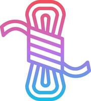 A colorful logo with a ribbon and a knot vector