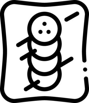 A black and white image of a square with a snowman on it vector