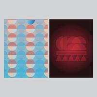 Blurred backgrounds set with modern abstract blurred color gradient vector