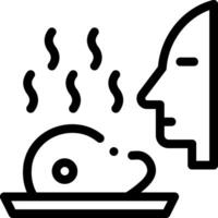 A black and white image of a man and a turkey vector