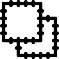 Square frame icon vector