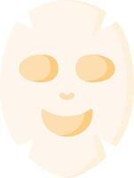 A smiling face with a mask on it vector