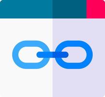 The link icon is shown on a white background vector