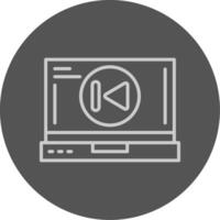 Skip backward Icon Design vector