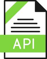 API Icon Design vector