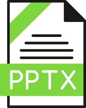 PPTX Icon Design vector