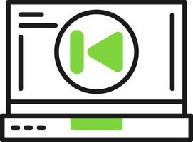 Skip backward Icon Design vector