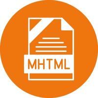 MHTML Icon Design vector