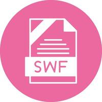 SWF Icon Design vector