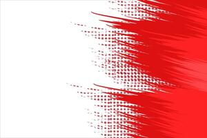 Blank abstract red ink splatter grunge background with halftone vector