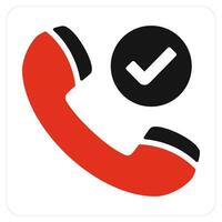 Right Call and calling icon concept vector