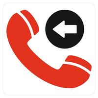 Receive Call and calling icon concept vector