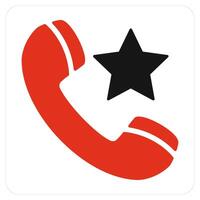 Favorite Call and calling icon concept vector