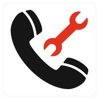 Call Maintenance and calling icon concept vector