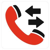 Synchronize Call and calling icon concept vector