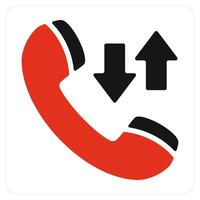 Synchronize Call and calling icon concept vector