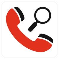 Call Search and calling icon concept vector