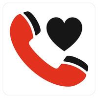 Favorite Call and calling icon concept vector