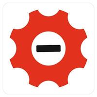 Optimization and settings icon concept vector