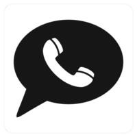 Call Message and call icon concept vector