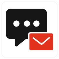 Message and chat icon concept vector