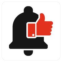 Like Message and like icon concept vector