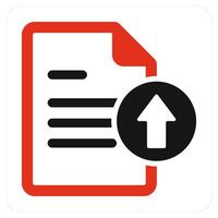 Upload File and upload icon concept vector