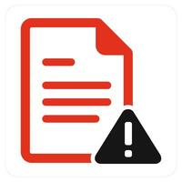 Page Error and alet icon concept vector