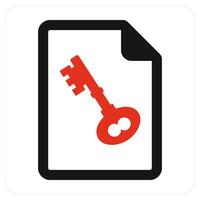 Page Security and unlock icon concept vector