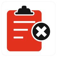 Wrong Page and web icon concept vector