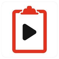 File and search icon concept vector