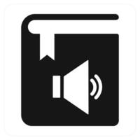 Audio Book and listen icon cocnept vector