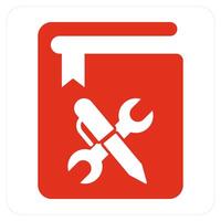 Instruction Book and guide icon cocnept vector