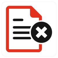 Wrong Page and web icon concept vector
