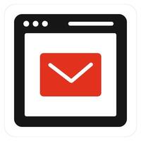 Webpage Conversation and chat icon concept vector