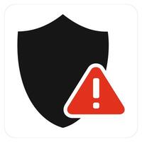 Shield Error and error icon cocept vector