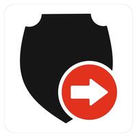 Send Shield and done icon concept vector