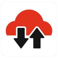 Synchronize Cloud and sync icon concept vector