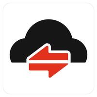 Synchronize Cloud and sync icon concept vector