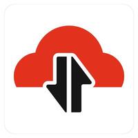 Synchronize Cloud and sync icon concept vector