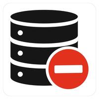 Remove Server and share iocn concept vector